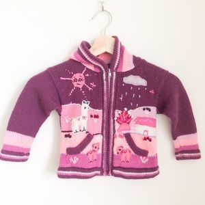 Hand knit Peruvian Alpaca Sweater